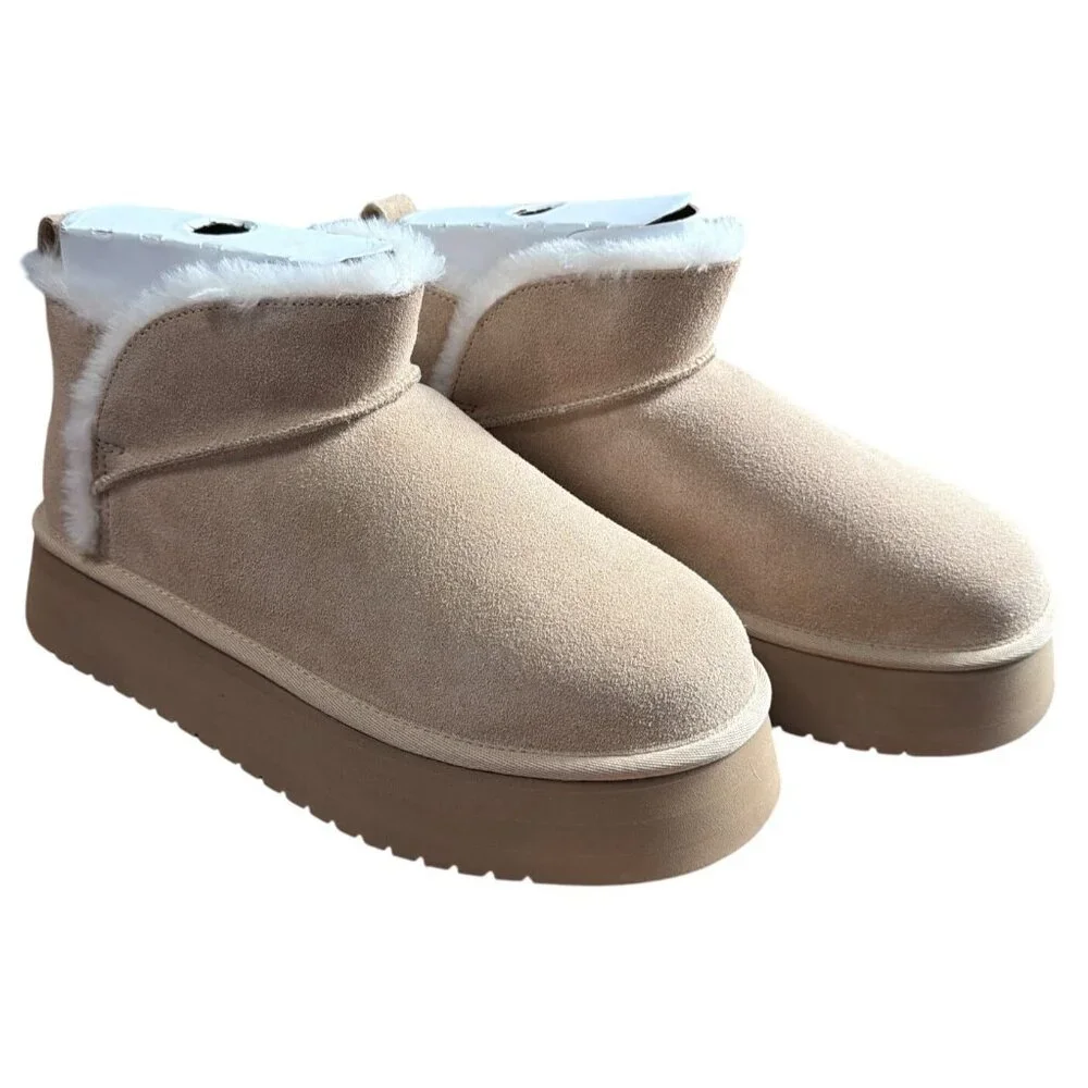 Koolaburra by UGG Koola Ultra Mini Platform Sand Boots Size 10 - Picture 5 of 14